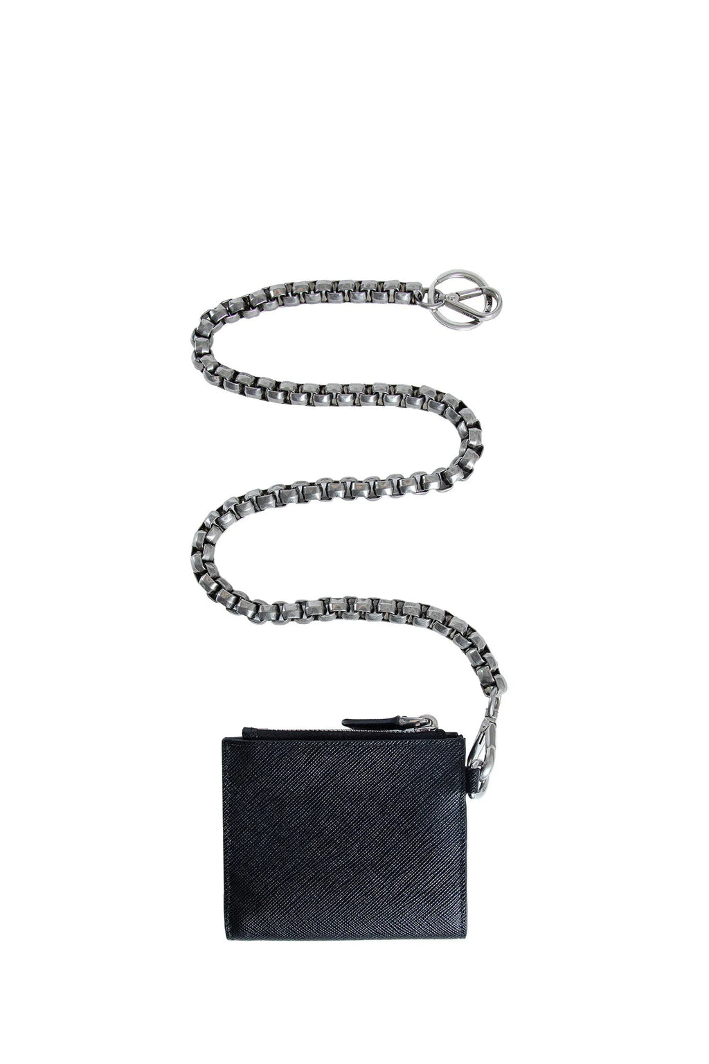 Small Saffiano Wallet With Chain Prada оригінал – Купити в Україні – вид ззаду