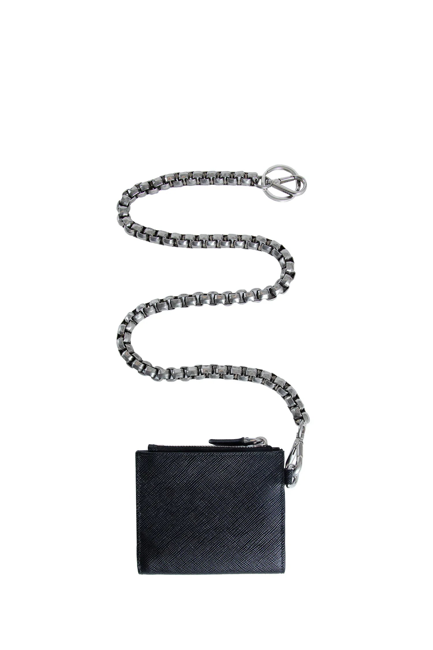 Small Saffiano Wallet With Chain Prada оригінал – Купити в Україні – вид ззаду