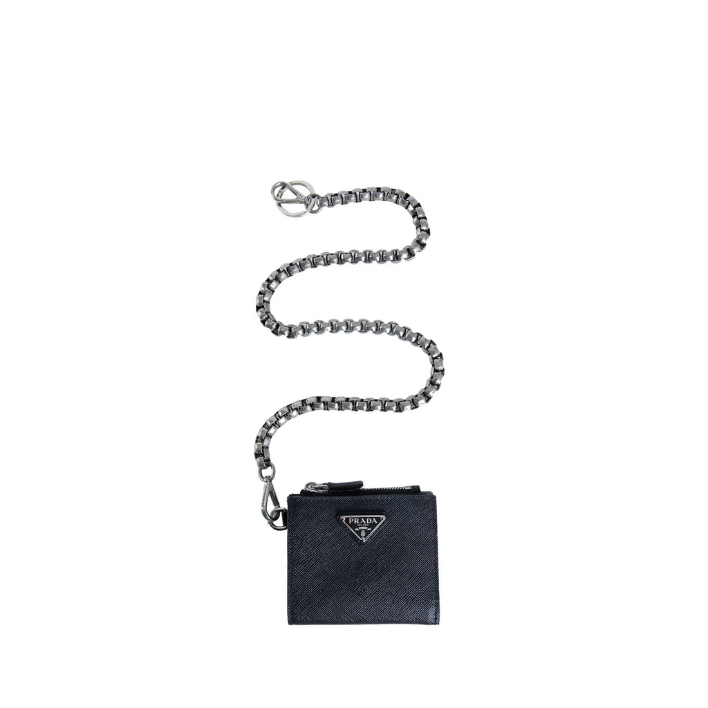 Small Saffiano Wallet With Chain Prada оригінал – Купити в Україні – збільшений вид
