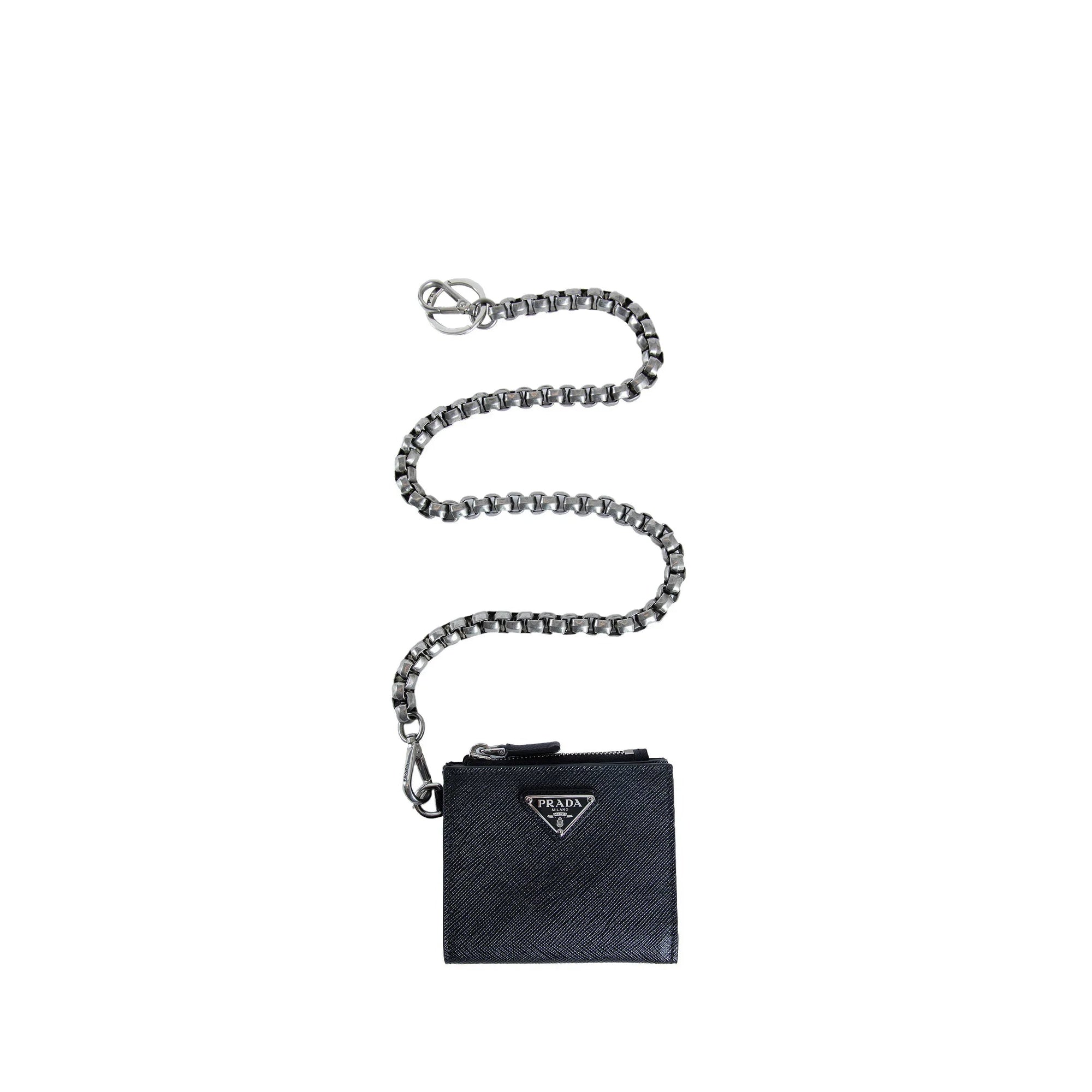 Small Saffiano Wallet With Chain Prada оригінал – Купити в Україні – збільшений вид
