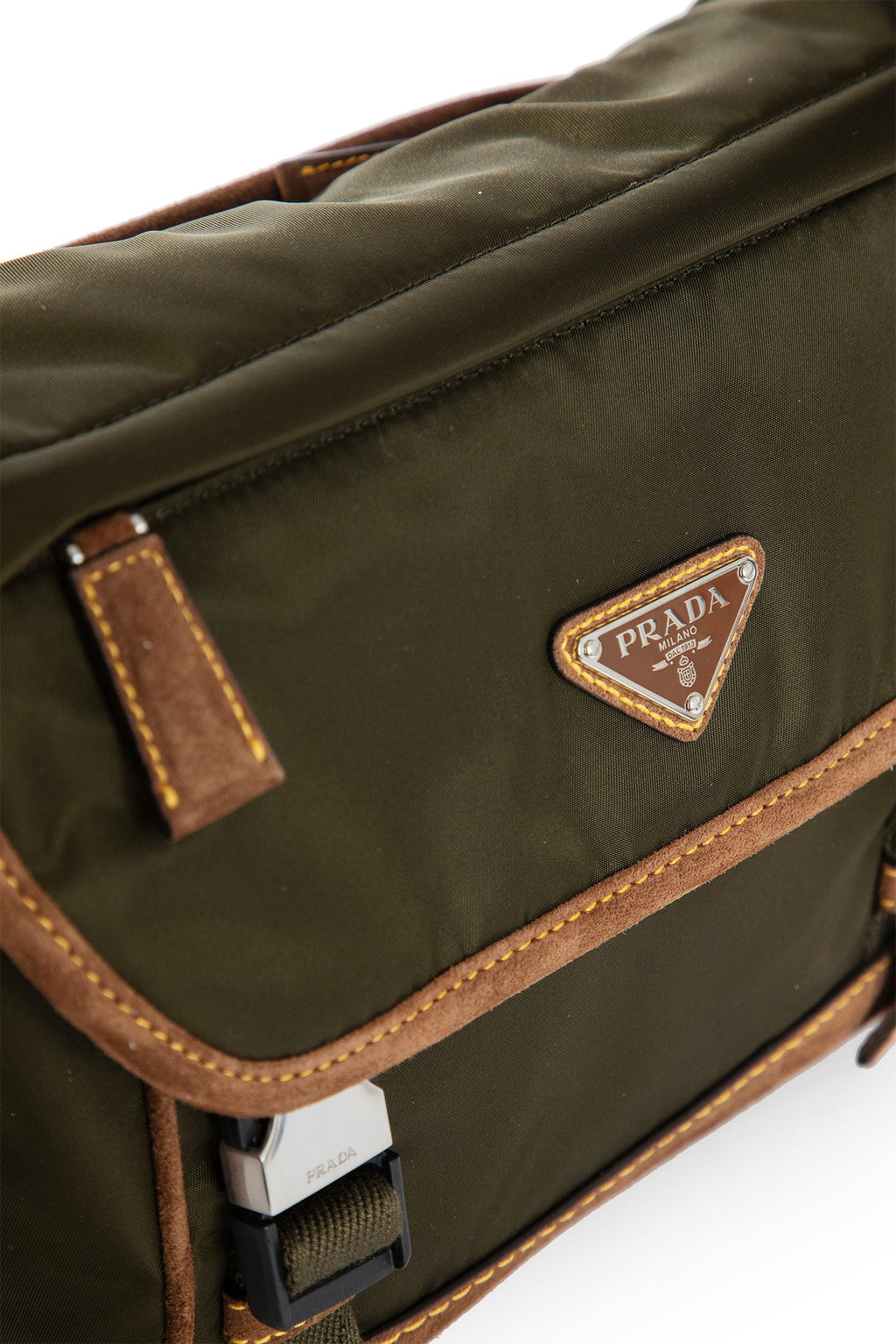 Оригінальна Medium Re-Nylon And Suede Shoulder Bag Prada – збільшений вид