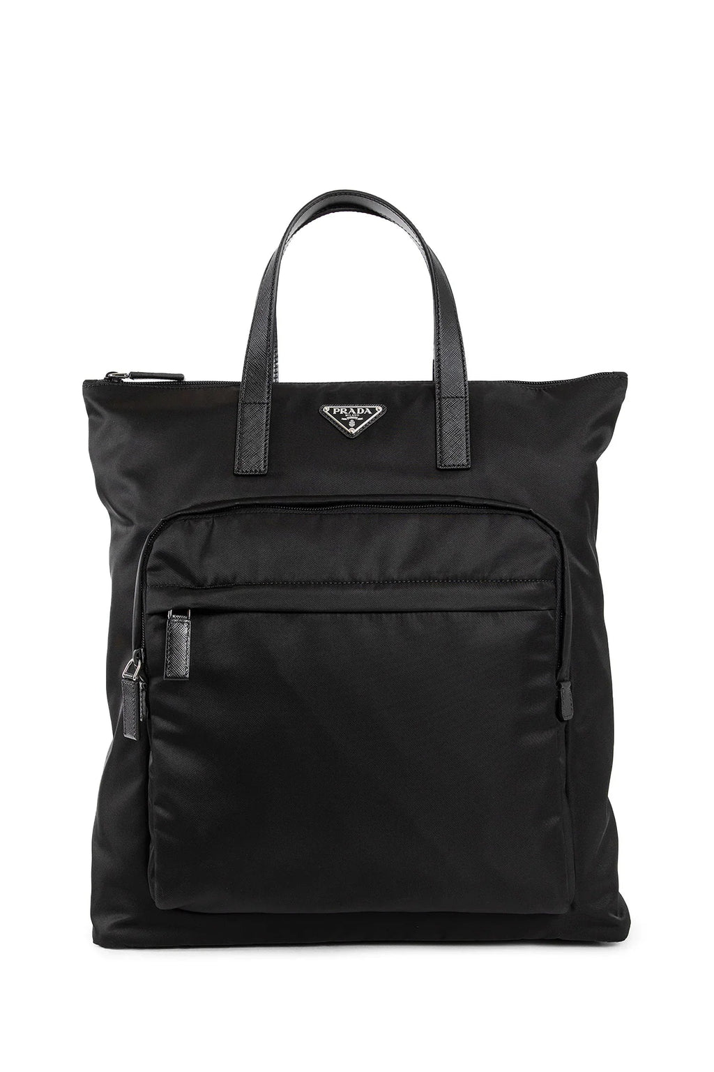 Re-Nylon And Saffiano Leather Tote Bag Prada оригінал – Купити в Україні – боковий вид