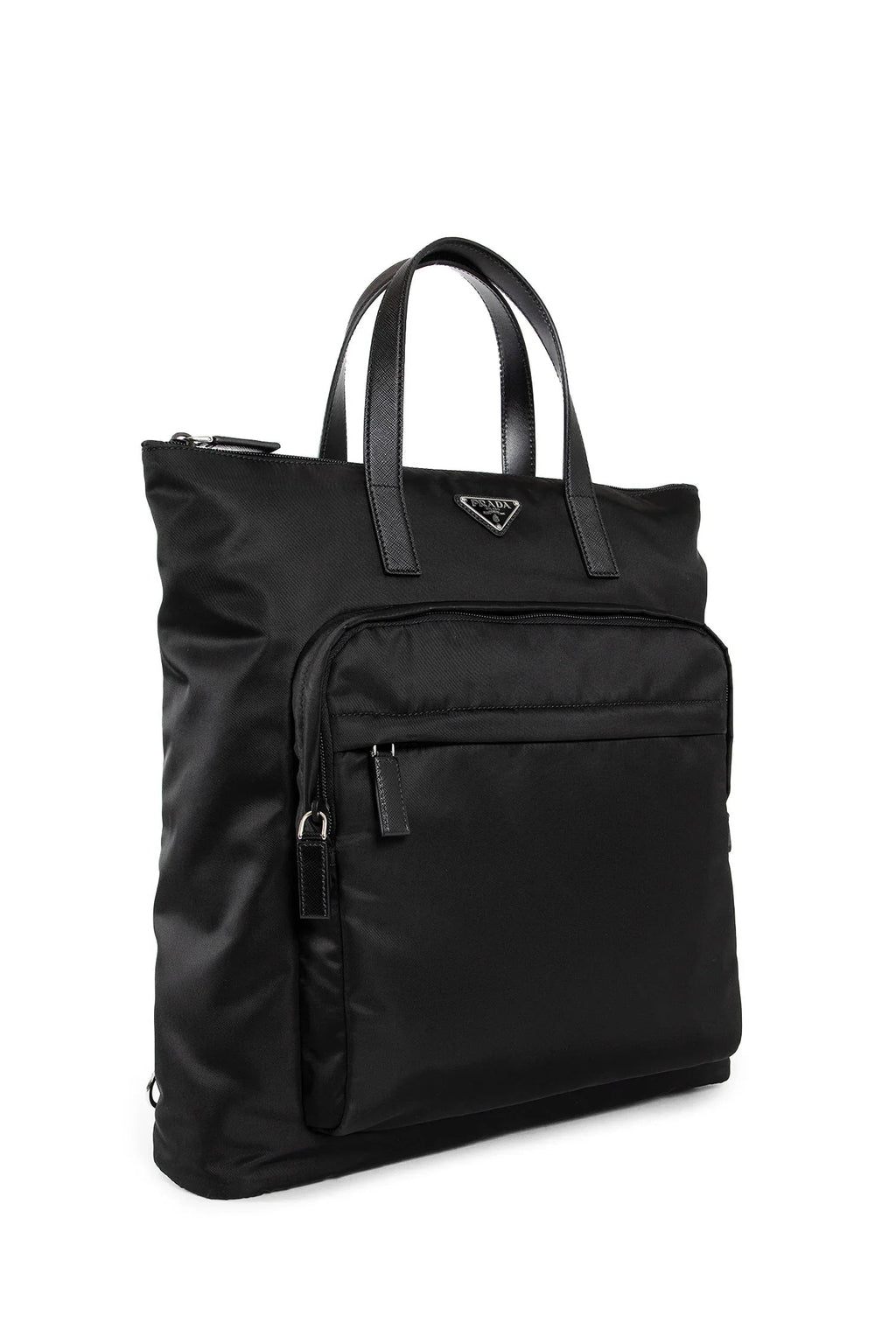 Re-Nylon And Saffiano Leather Tote Bag Prada оригінал – Купити в Україні – вид ззаду