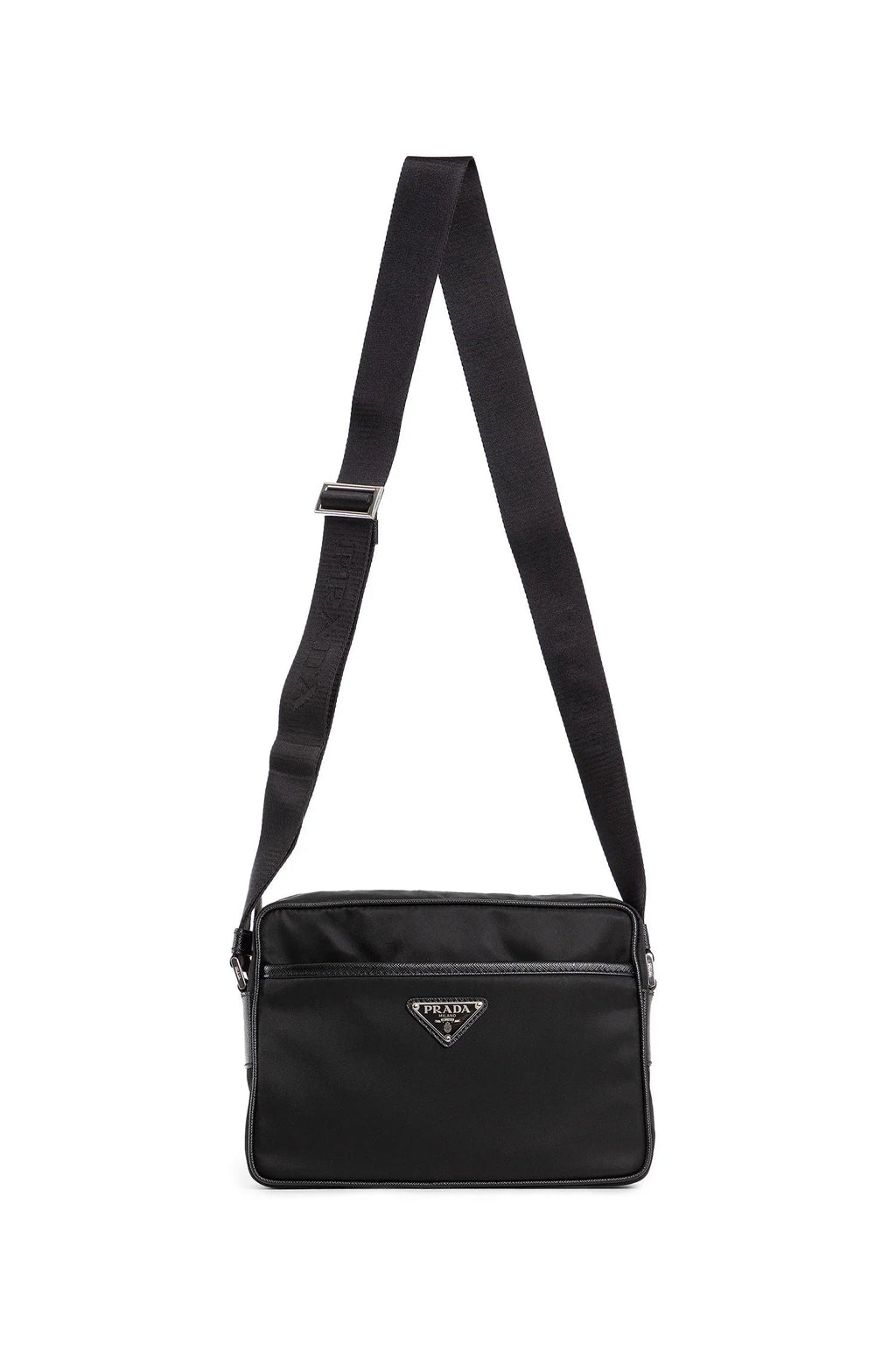 Nylon And Saffiano Leather Shoulder Bag Prada оригінал – Купити в Україні – боковий вид
