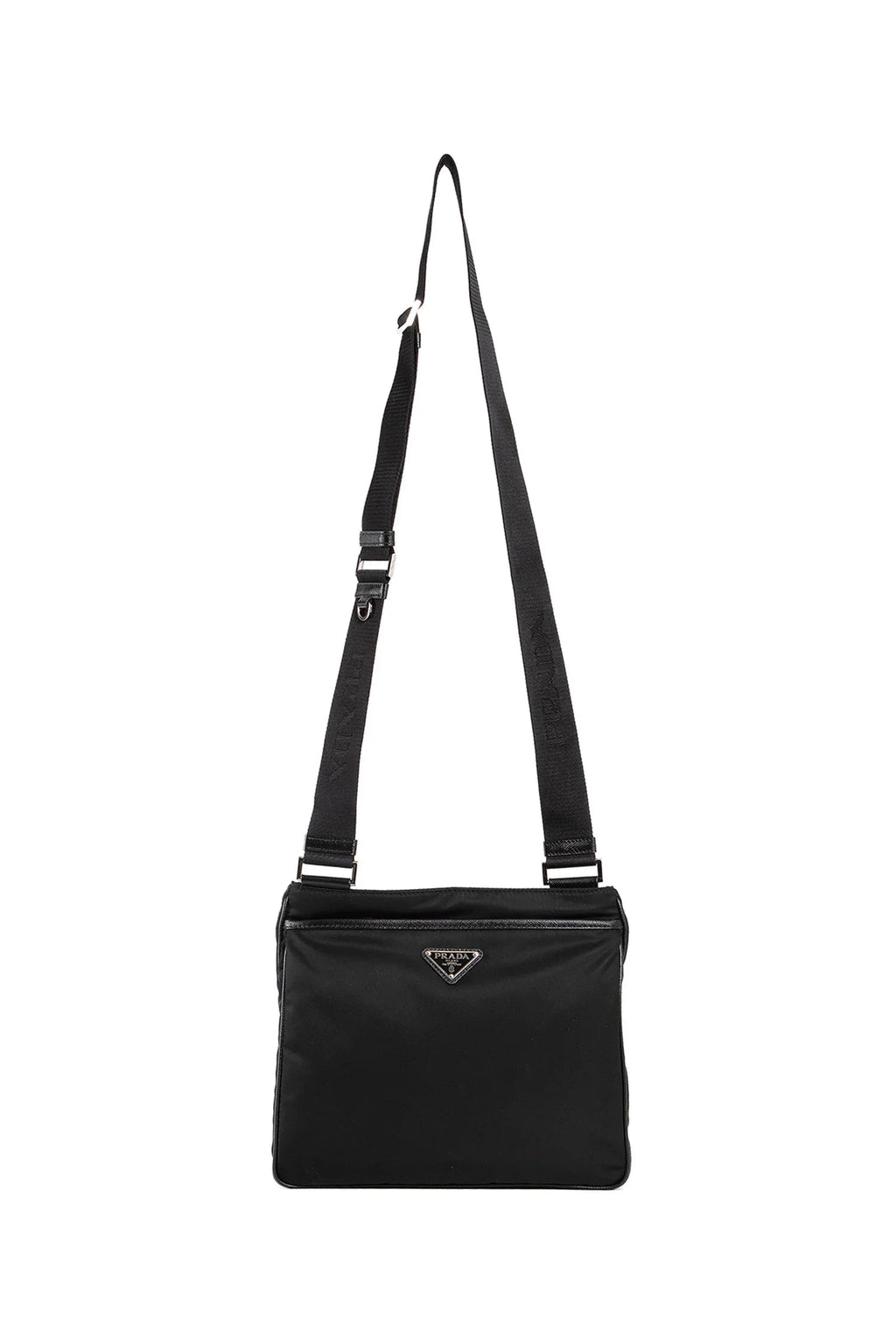Nylon And Saffiano Leather Shoulder Bag Prada оригінал – Купити в Україні – боковий вид