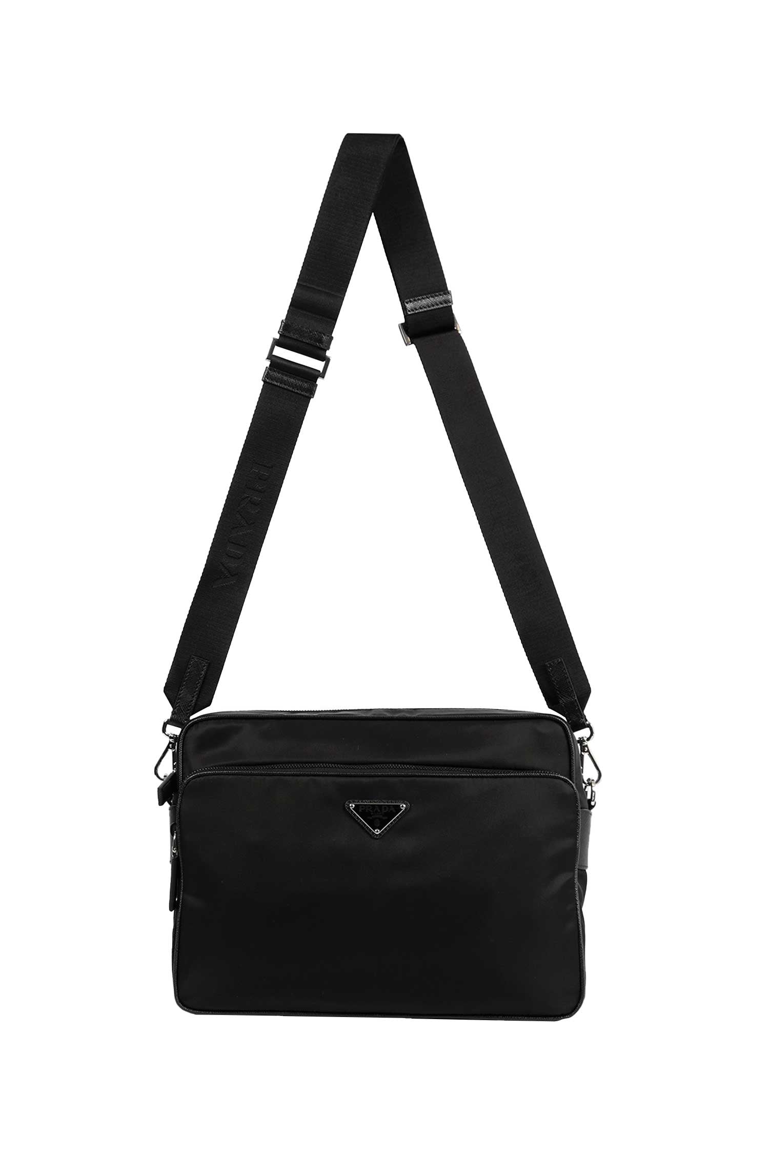 Re-Nylon And Leather Crossbody Bag Prada оригінал – Купити в Україні – боковий вид