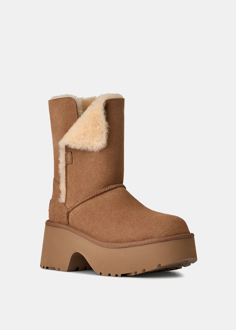 Brown Platform Suede Boots Ugg оригінал – Купити в Україні – вид ззаду