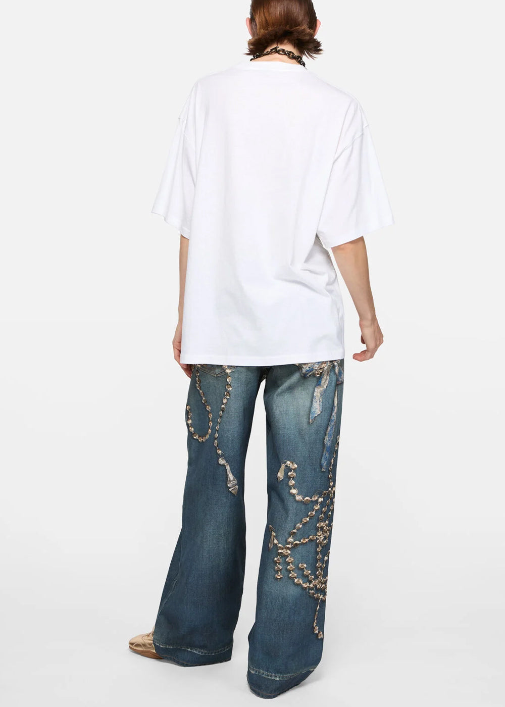 Оригінальна Optic White Edra Ornament Winter Acne studios – збільшений вид