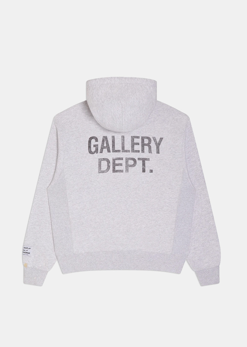 Оригінальна Light Heather Logo-Detail Painted Hoodie Gallery department – вид ззаду
