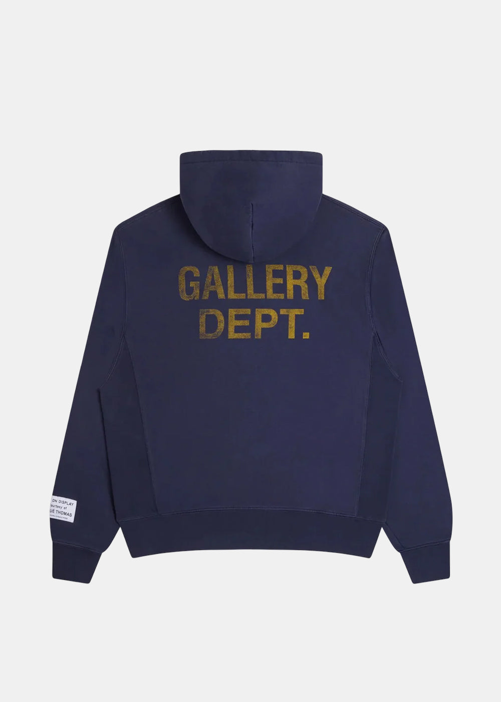 Оригінальна Dark Blue Logo-Detail Painted Hoodie Gallery department – вид ззаду