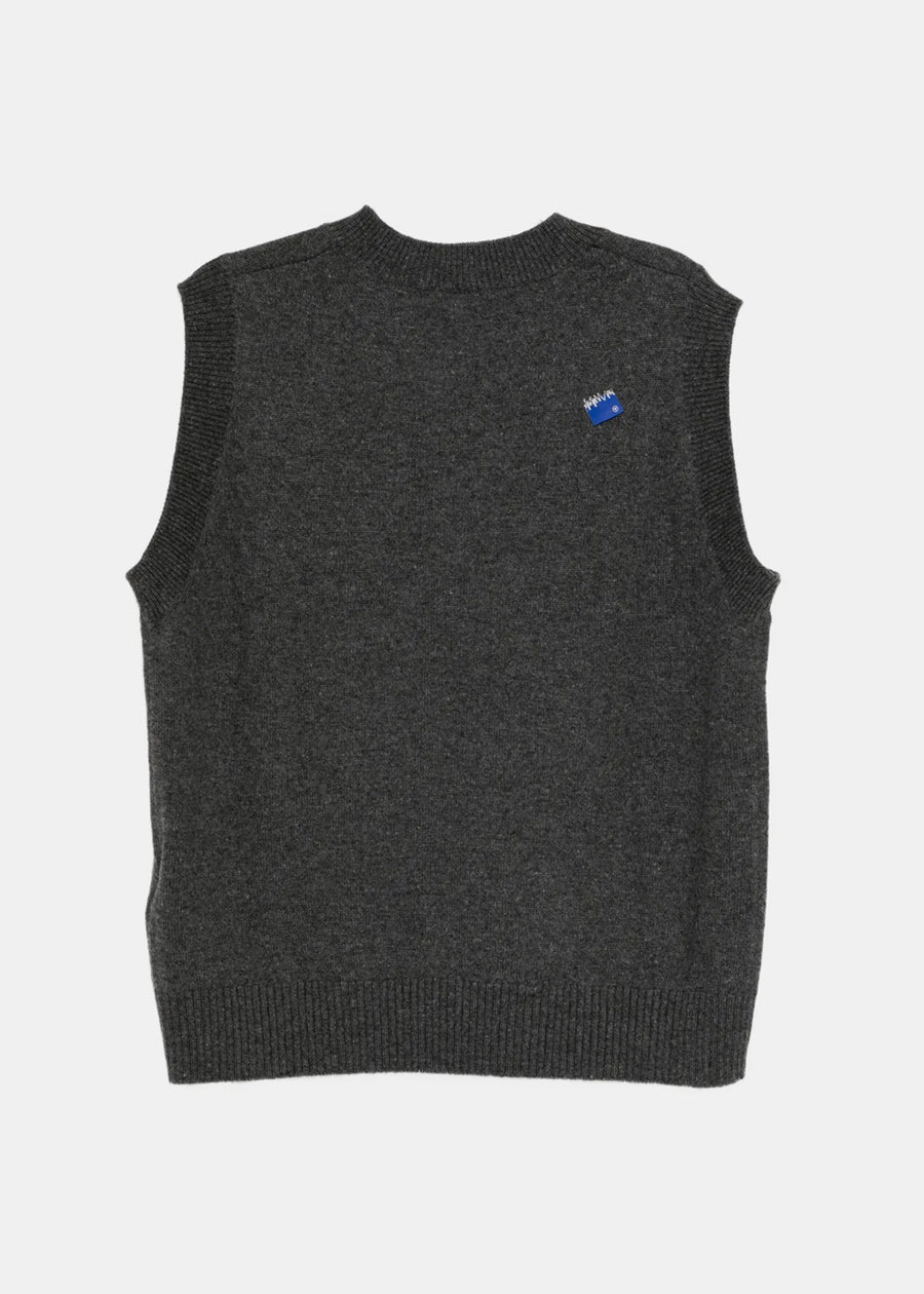 Grey Knitted Vest Ader error – Гарантія оригінальності – вид ззаду