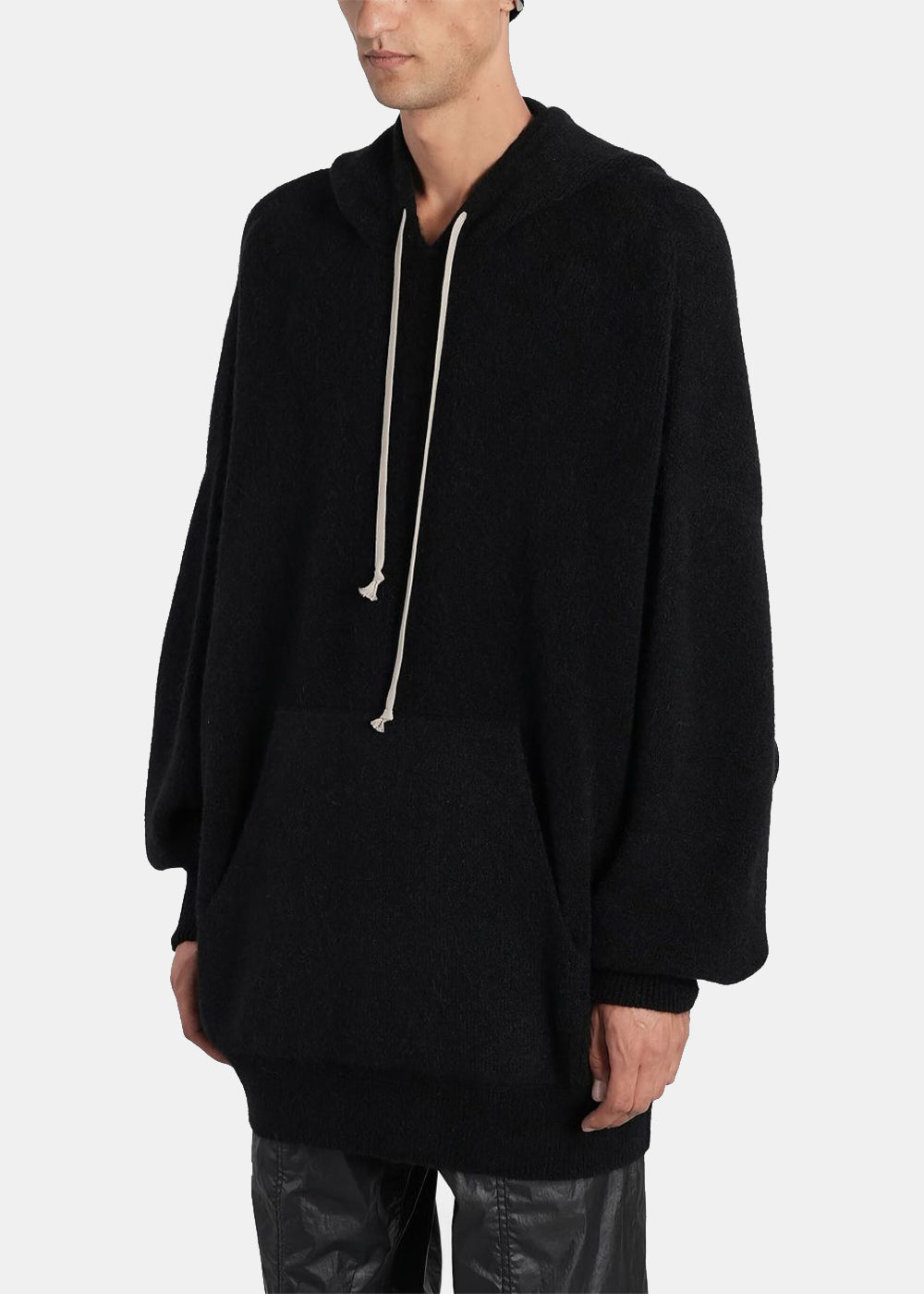Black Pocket-Detail Hoodie Rick owens – Гарантія оригінальності – детальний вид