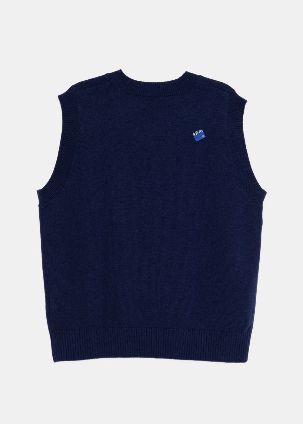 Blue Knitted Vest Ader error – Гарантія оригінальності – вид ззаду