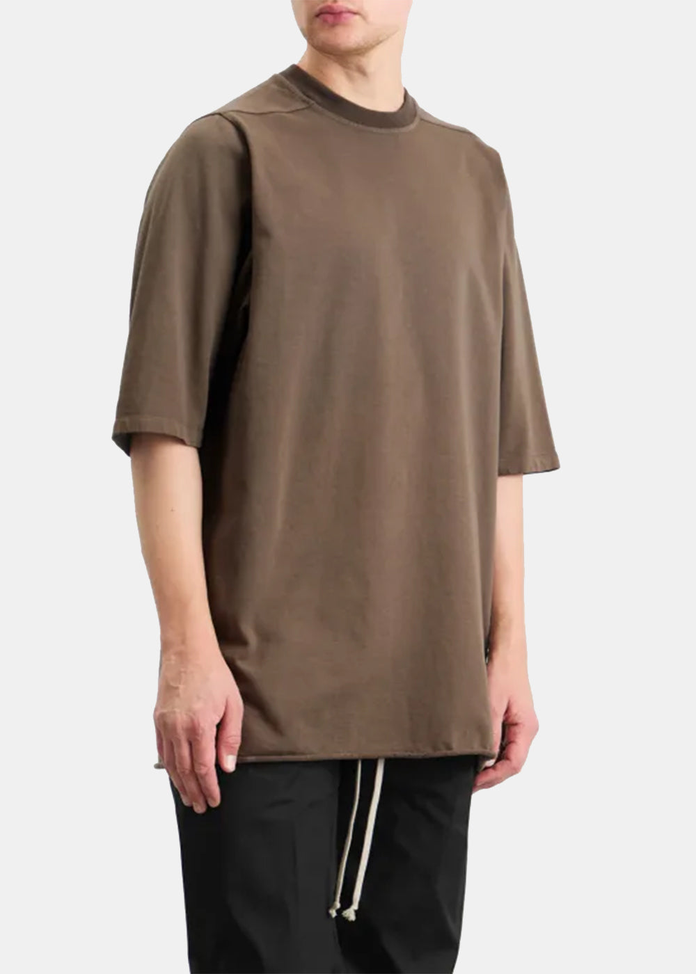 Grey Cotton T-Shirt Rick owens – Гарантія оригінальності – вид ззаду