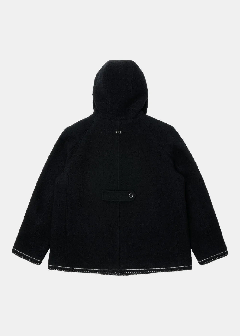 Black Hooded-Neck Long-Sleeve Coat Ader error оригінал – Купити в Україні – вид ззаду