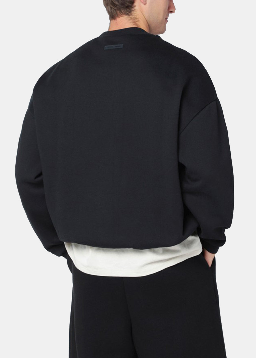 Jet Black 90s Fit Fleece Crewneck Fear of god оригінал – Купити в Україні – збільшений вид