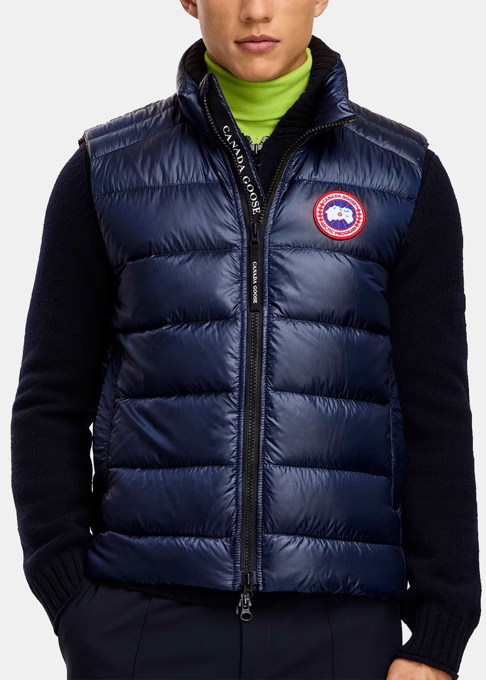 Navy Blue Crofton Padded Down Gilet Canada goose оригінал – Купити в Україні – вид ззаду