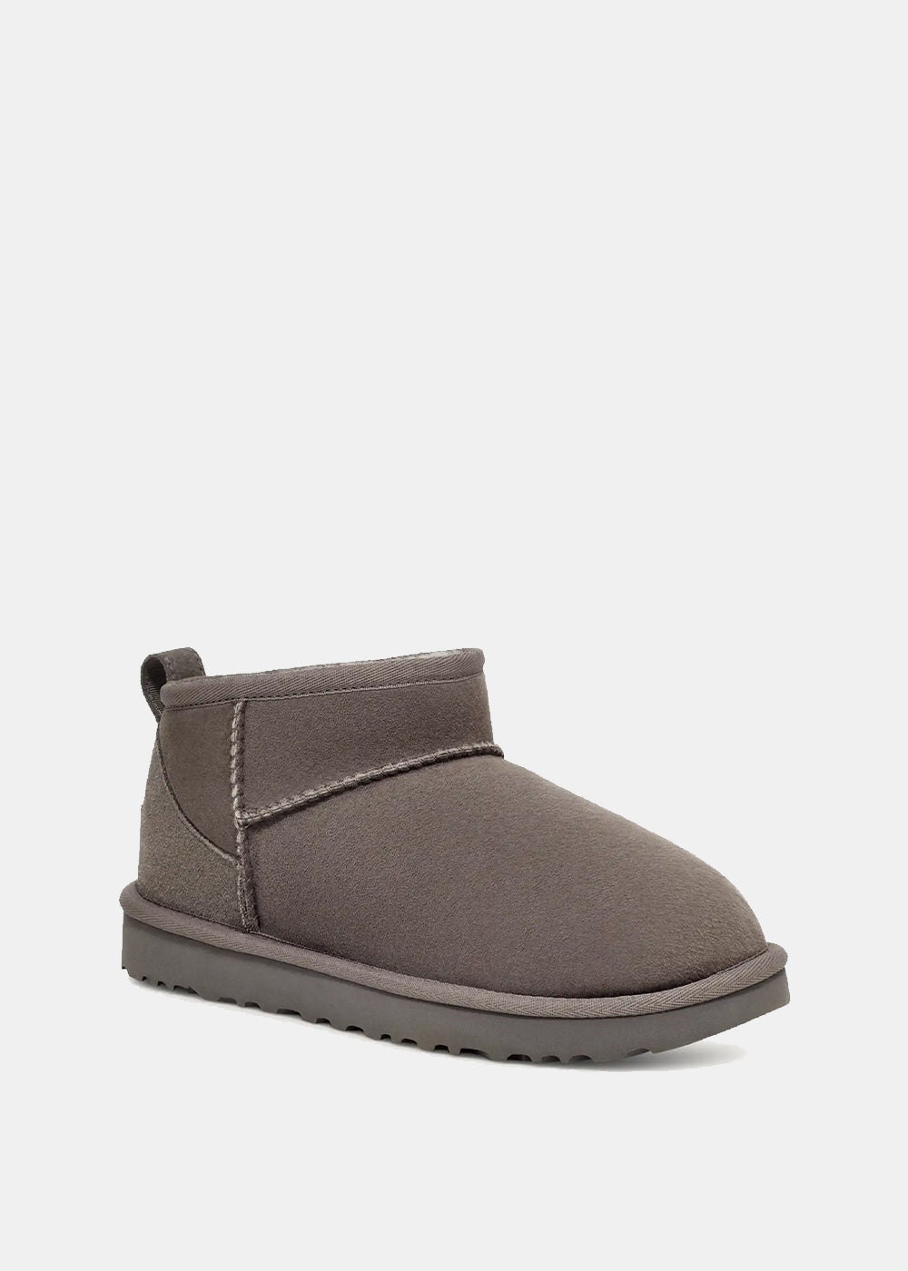 Grey Classic Ultra Mini Suede Boots Ugg – Гарантія оригінальності – вид ззаду