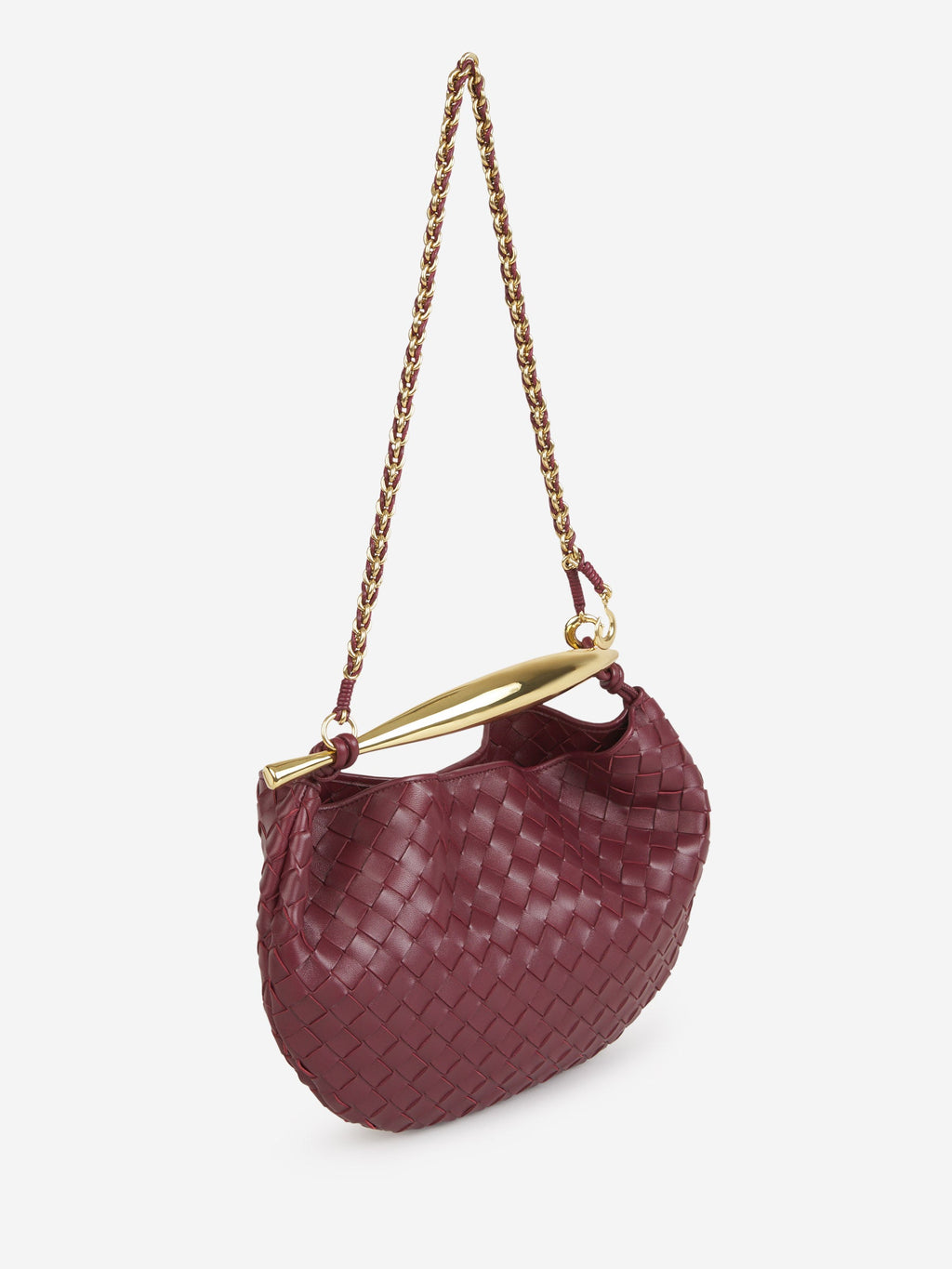 Sardine Shoulder Bag Bottega veneta – Гарантія оригінальності – вид ззаду