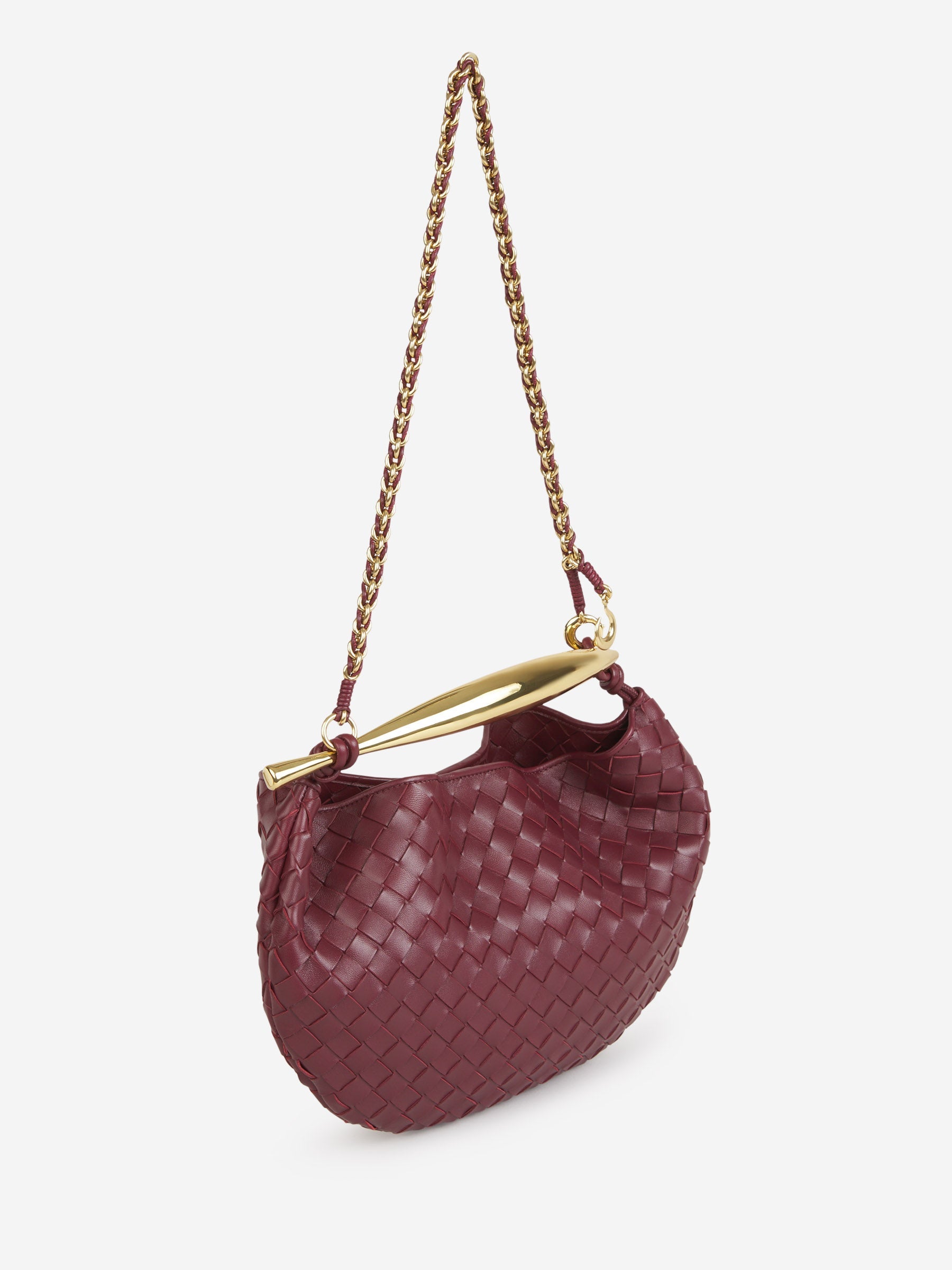 Sardine Shoulder Bag Bottega veneta – Гарантія оригінальності – вид ззаду