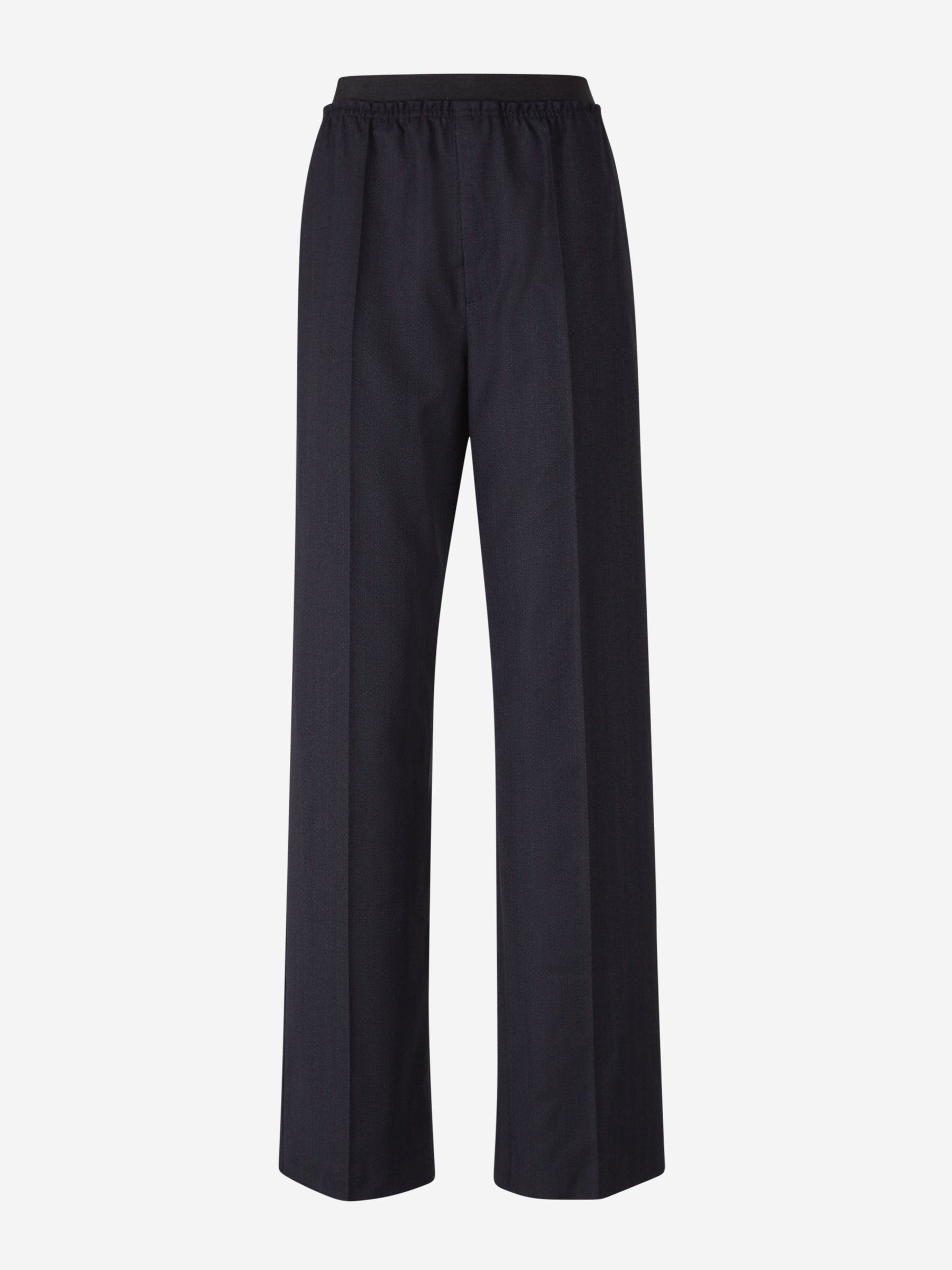 Оригінальна Striped Motif Wool Trousers Bottega veneta – боковий вид