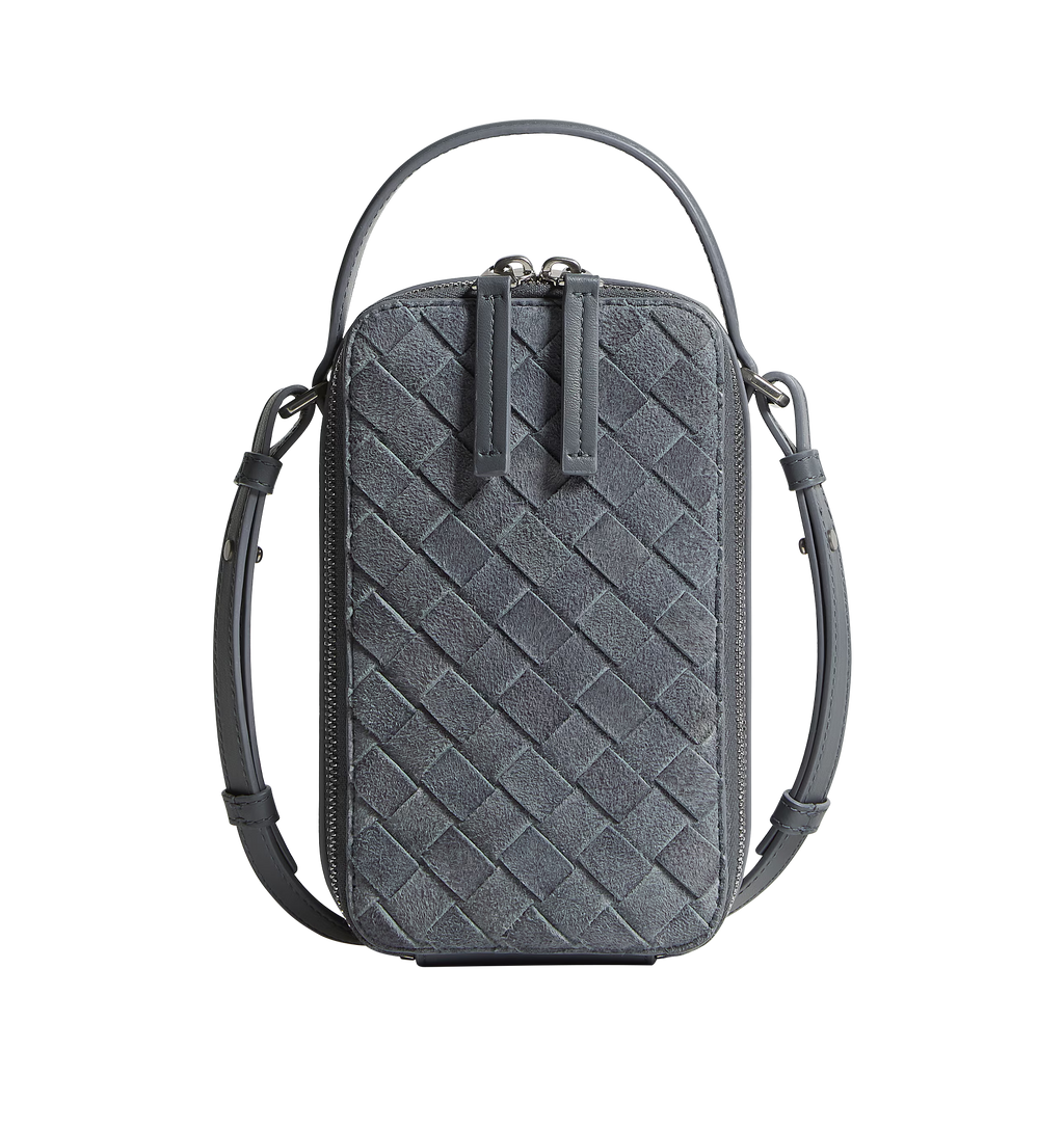Getaway Vertical Phone Pouch Bottega veneta – Гарантія оригінальності – боковий вид