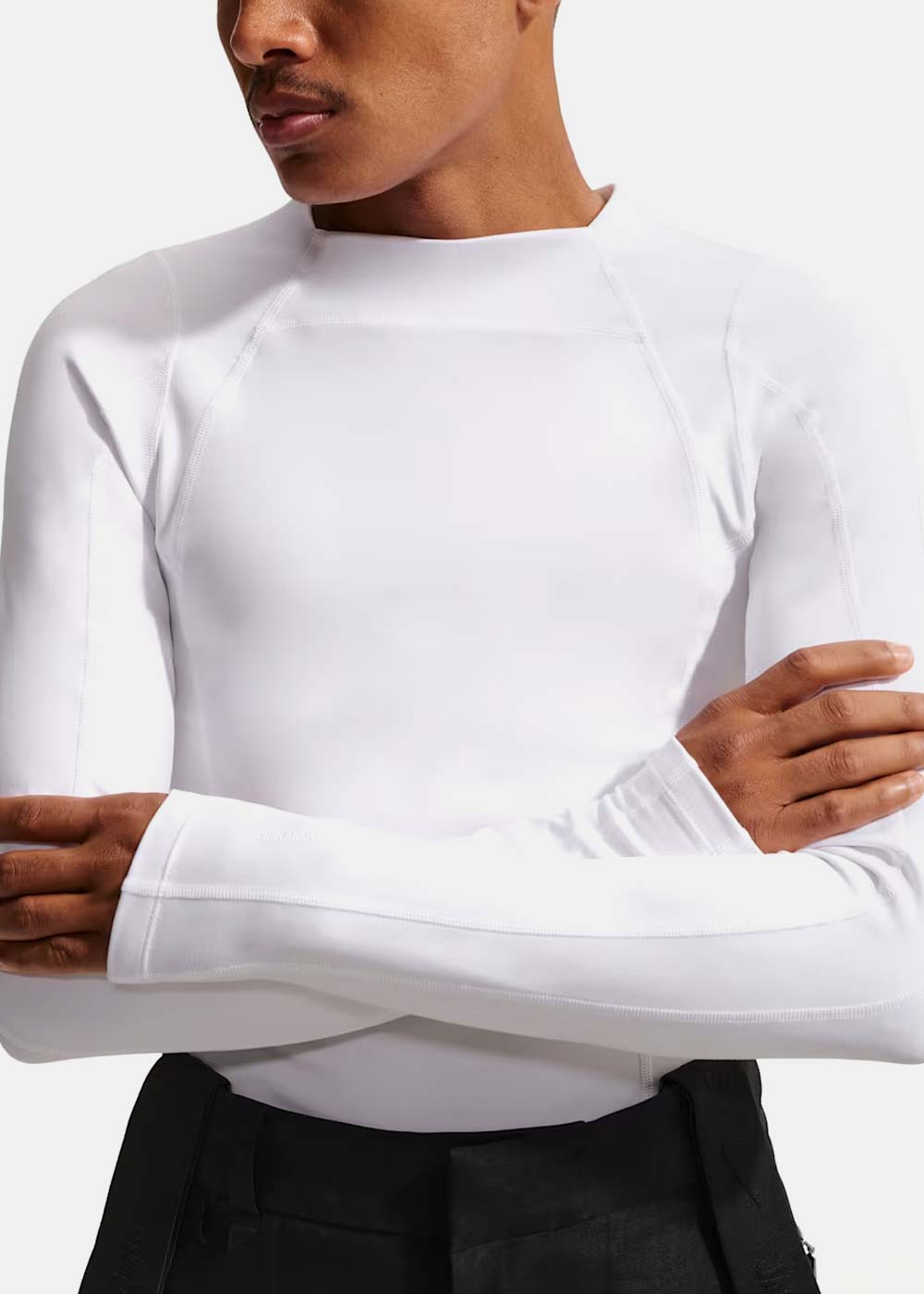 White Mens Long-Sleeve Top Nike оригінал – Купити в Україні – збільшений вид