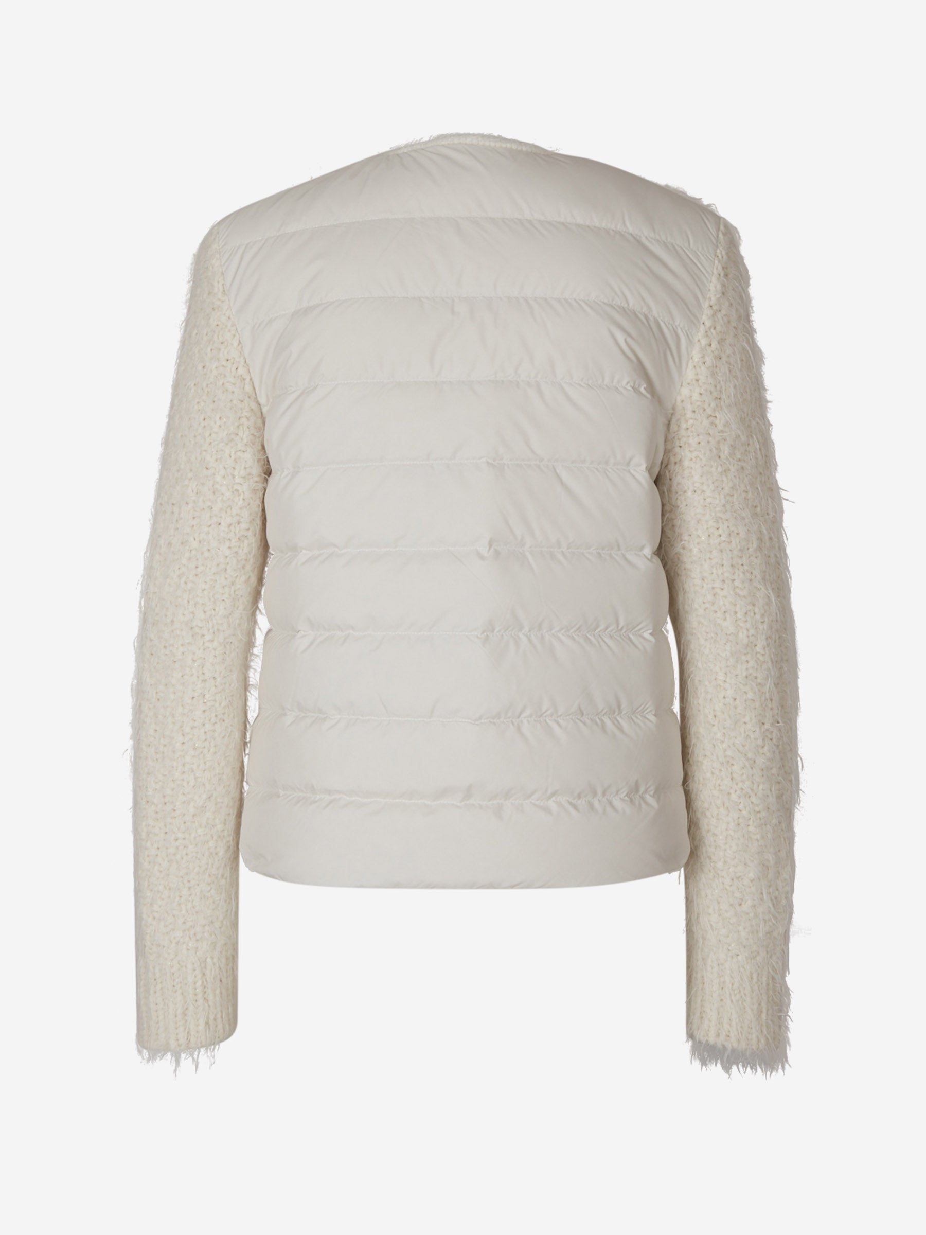 Оригінальна Quilted Wool Cardigan Moncler – вид ззаду - MONCLER