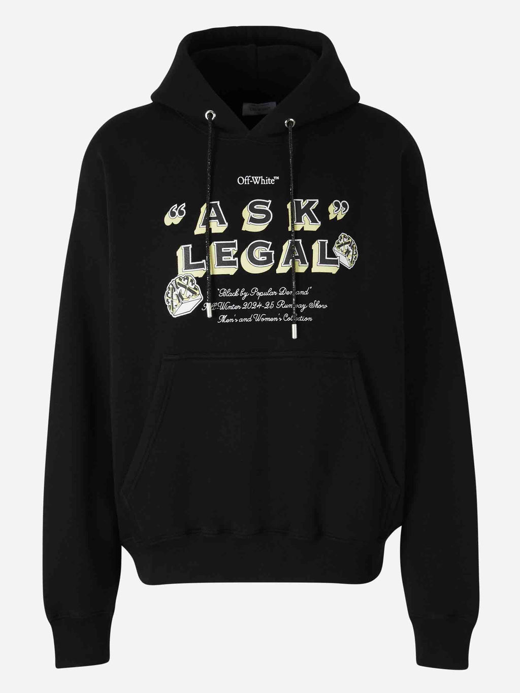 Cotton Logo Sweatshirt Off-white оригінал – Купити в Україні – боковий вид