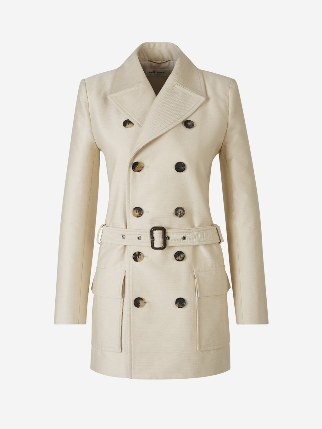 Cotton Saharan Coat Saint laurent оригінал – Купити в Україні – боковий вид