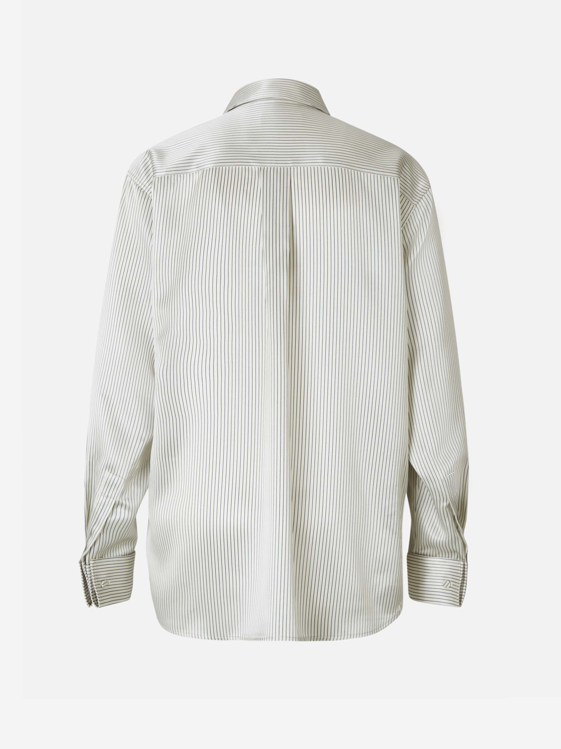 Striped Silk Shirt Saint laurent оригінал – Купити в Україні – вид ззаду