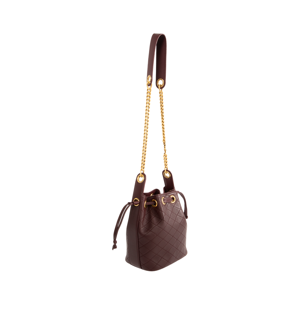 Chain Bucket Bag Saint laurent – Гарантія оригінальності – вид ззаду
