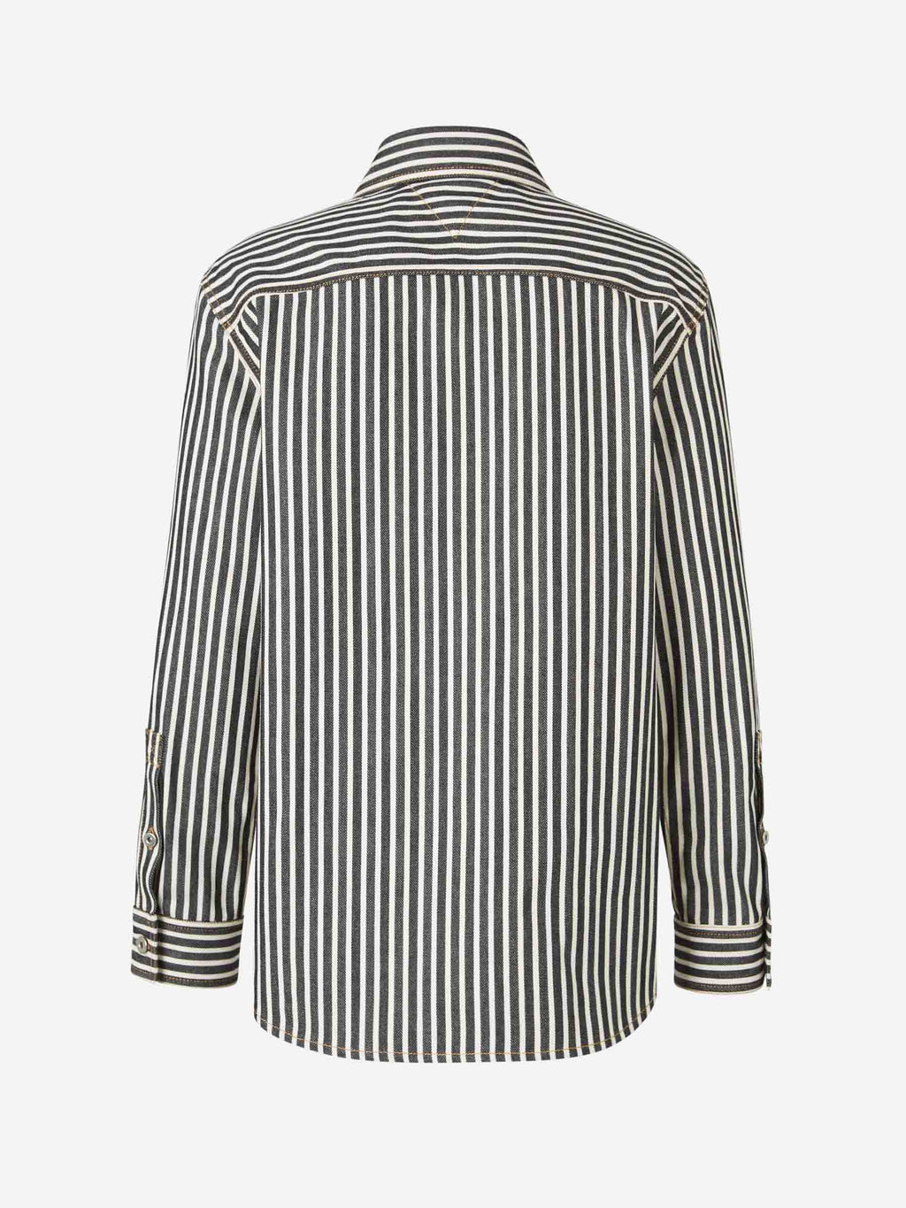 Оригінальна Striped Overshirt Bottega veneta – вид ззаду
