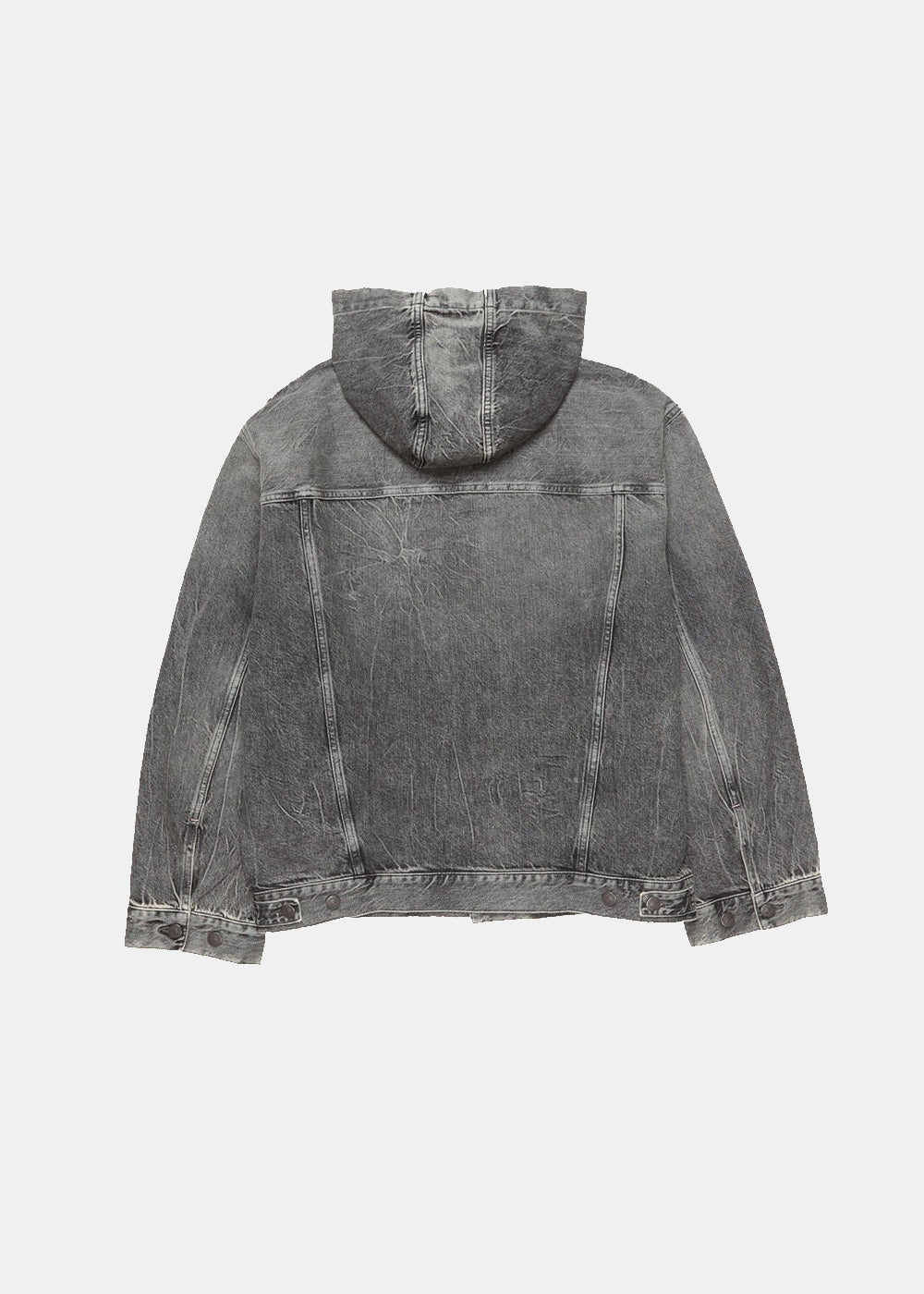 Black Hooded Denim Jacket Acne studios оригінал – Купити в Україні – вид ззаду