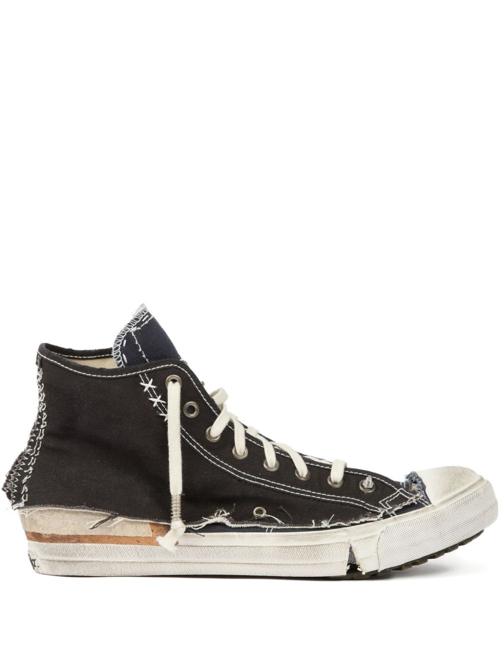 Distressed High-Top Sneakers Maison margiela – Гарантія оригінальності – боковий вид