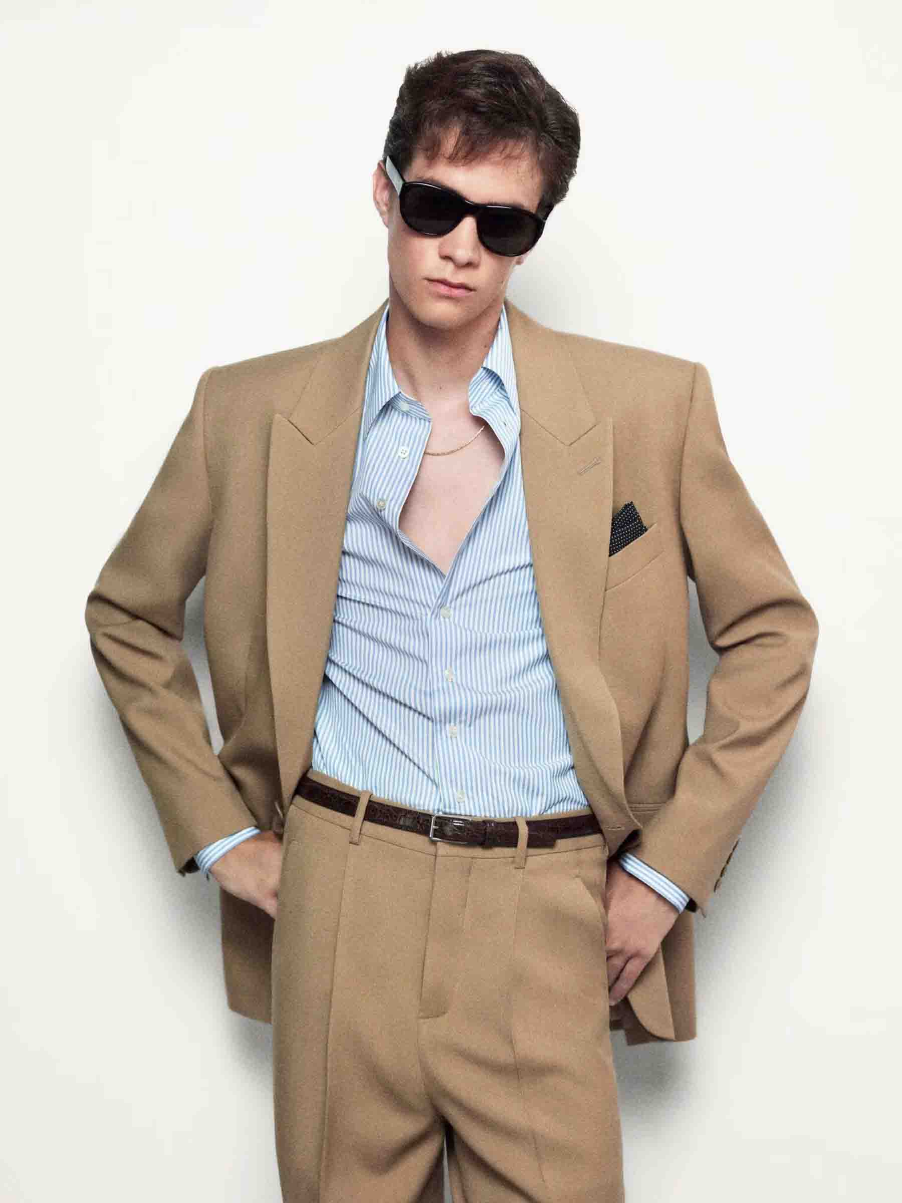 Оригінальна Blazer Structured Wool Saint laurent – вид ззаду