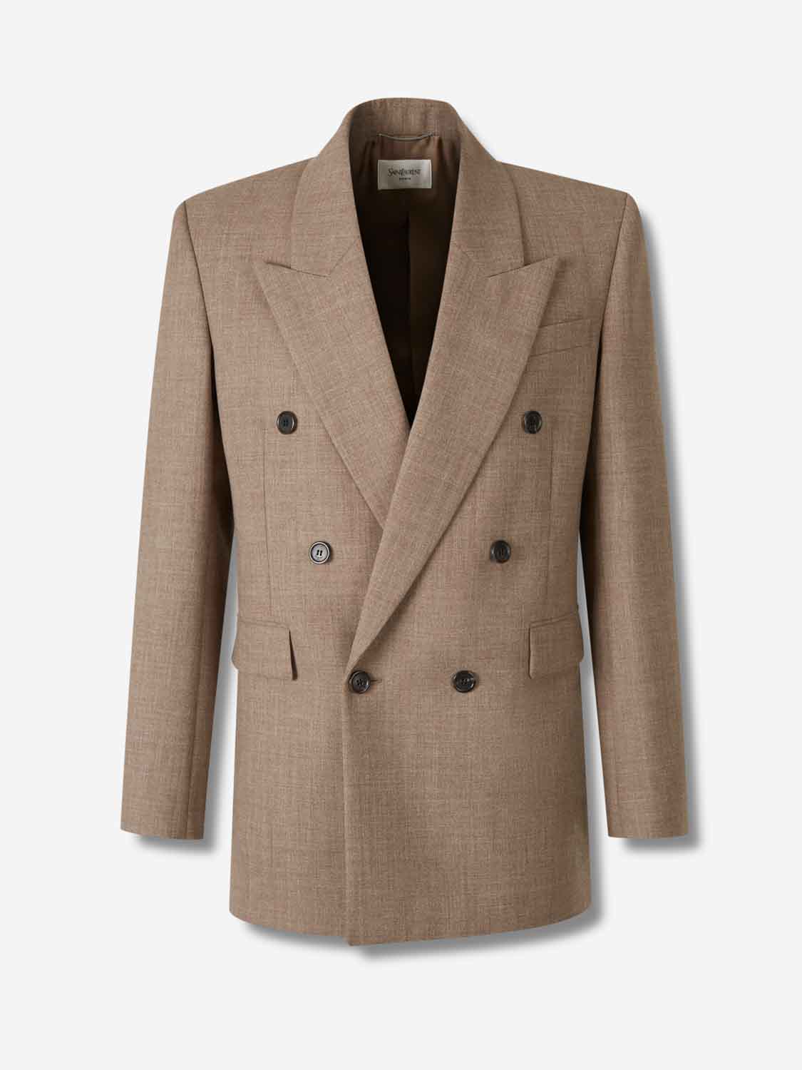 Wool Double-Breasted Blazer Saint laurent оригінал – Купити в Україні – боковий вид