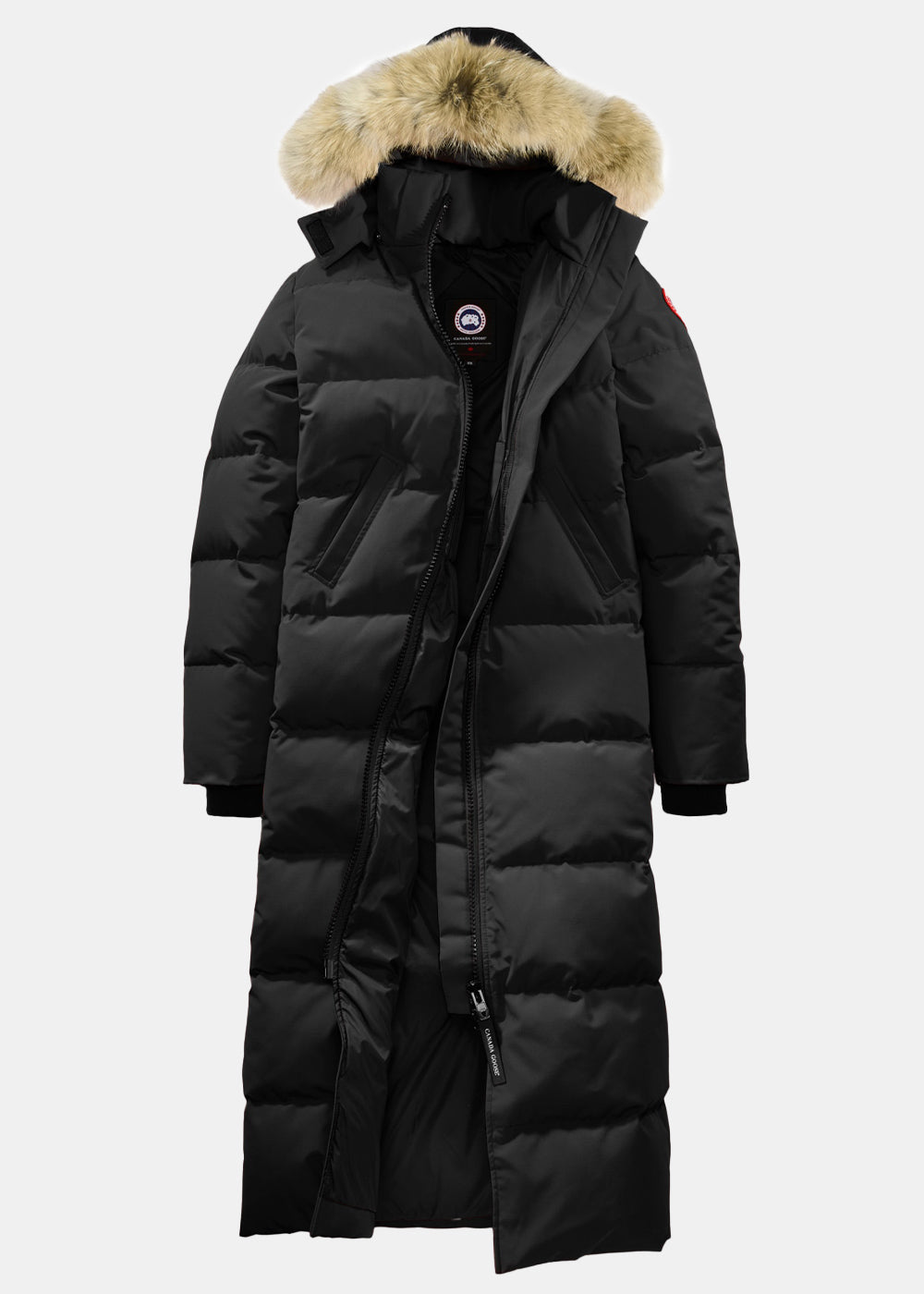 Оригінальна Black Mystique Down Parka Canada goose – боковий вид