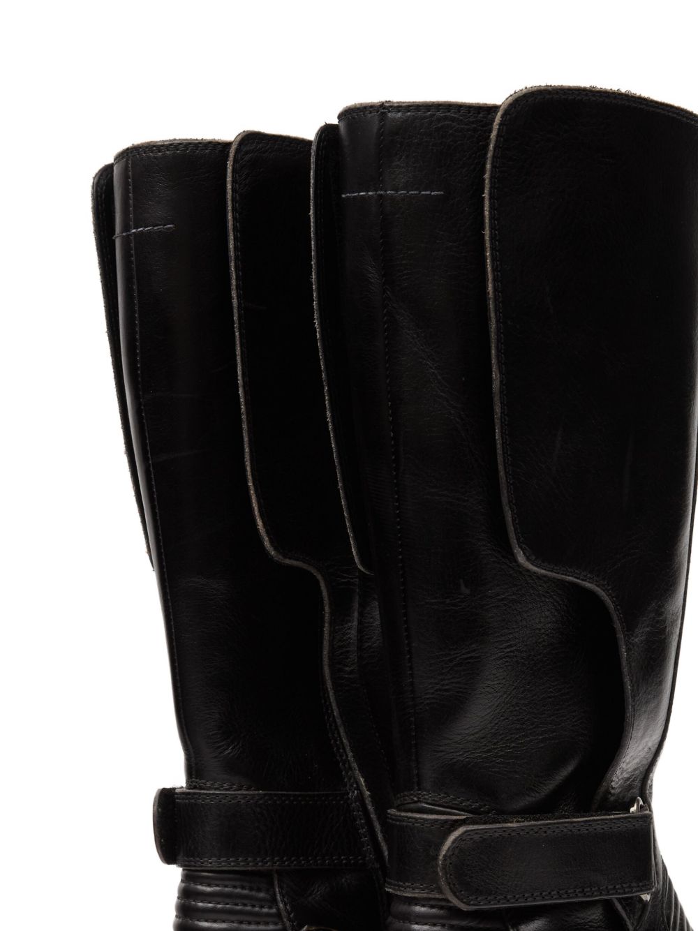 Оригінальна Leather Biker Boots Maison margiela – вид ззаду