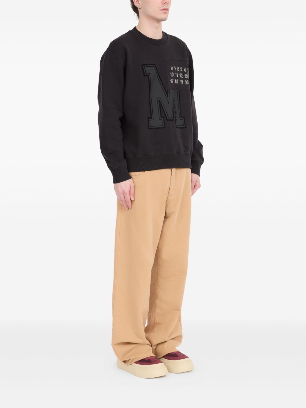 Appliqué Logo Sweatshirt Maison margiela оригінал – Купити в Україні – вид ззаду