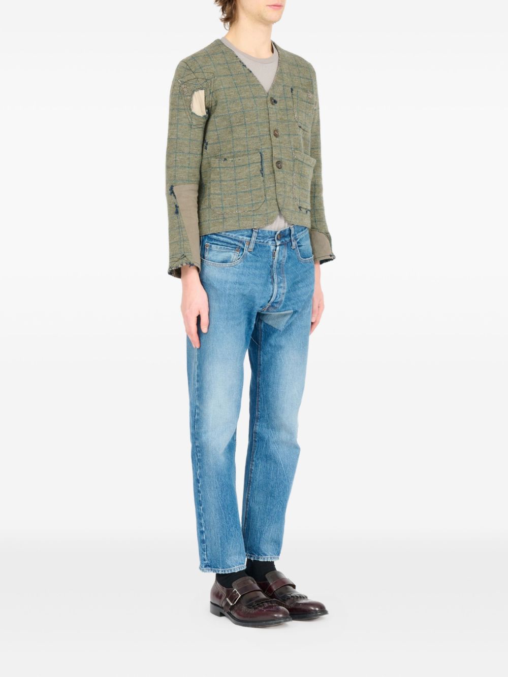 Virgin-Wool Cardigan Maison margiela оригінал – Купити в Україні – вид ззаду