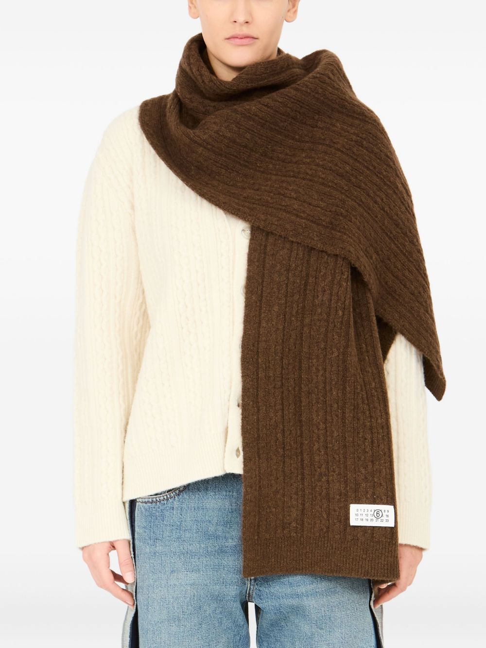 Ribbed Scarf Maison margiela – Гарантія оригінальності – детальний вид