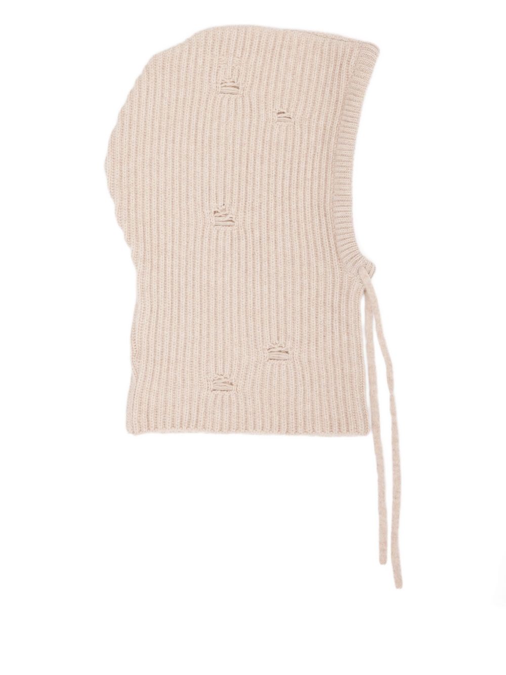 Ribbed-Knit Balaclava Maison margiela оригінал – Купити в Україні – вид ззаду