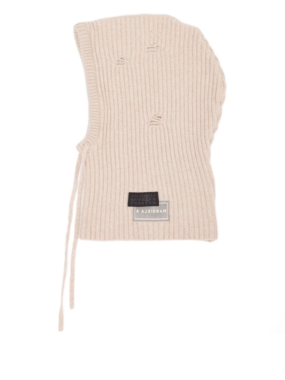 Ribbed-Knit Balaclava Maison margiela оригінал – Купити в Україні – боковий вид