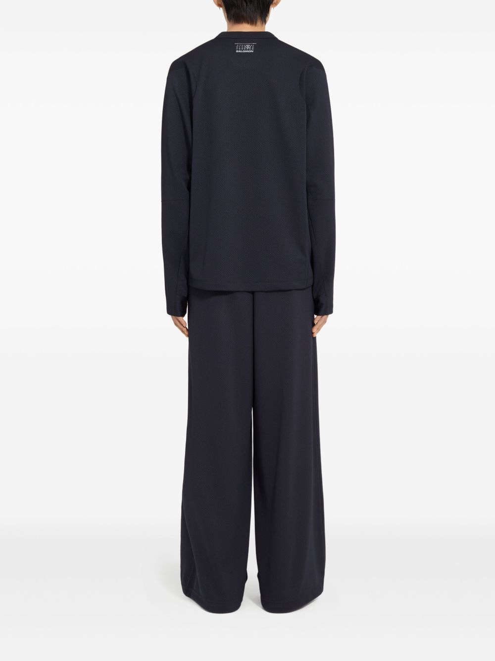 Оригінальна Textured Logo Long-Sleeved T-Shirt Maison margiela – детальний вид