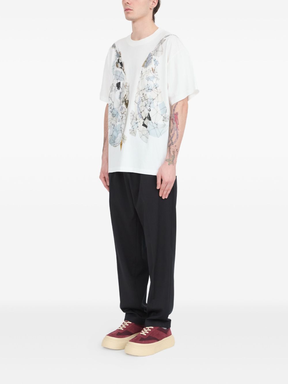 Fragmented Wings Graphic T-Shirt Maison margiela оригінал – Купити в Україні – вид ззаду