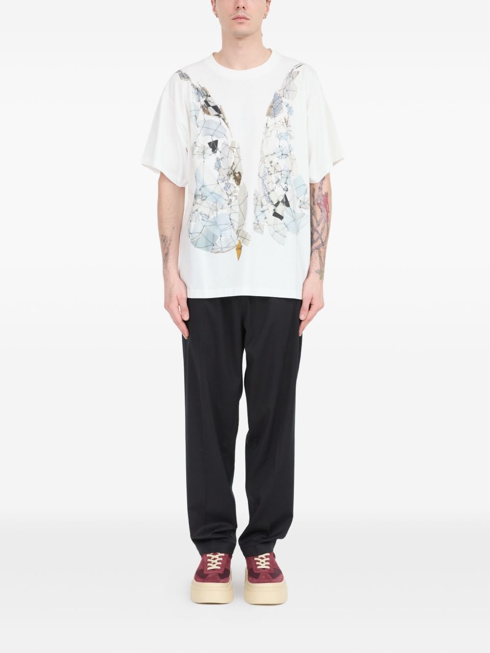 Fragmented Wings Graphic T-Shirt Maison margiela оригінал – Купити в Україні – детальний вид