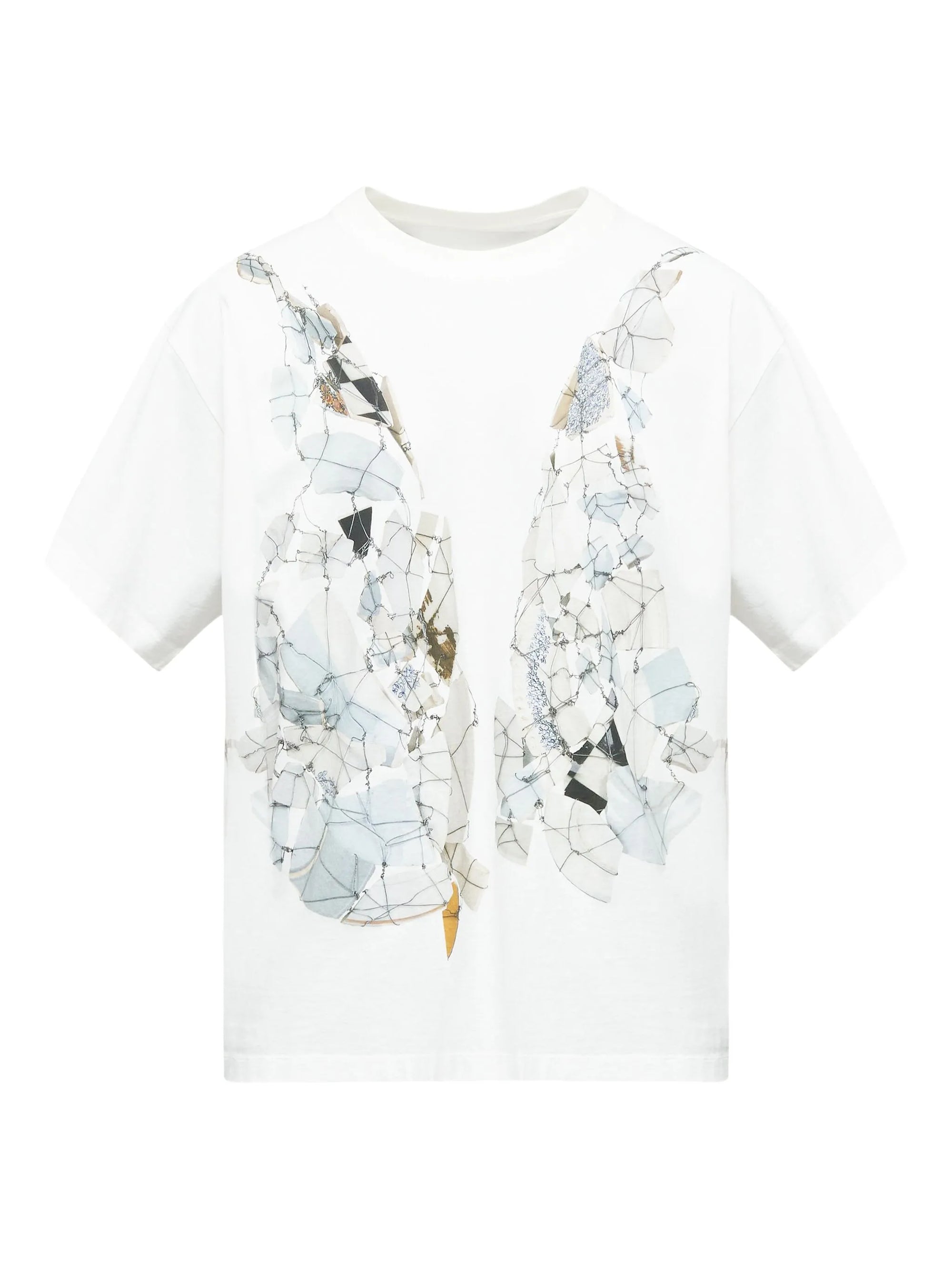 Fragmented Wings Graphic T-Shirt Maison margiela оригінал – Купити в Україні – боковий вид