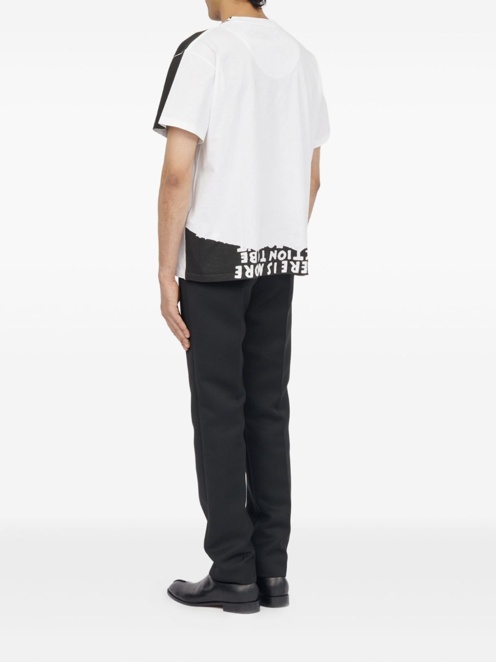 Оригінальна Graphic-Print Panelled T-Shirt Maison margiela – вид ззаду