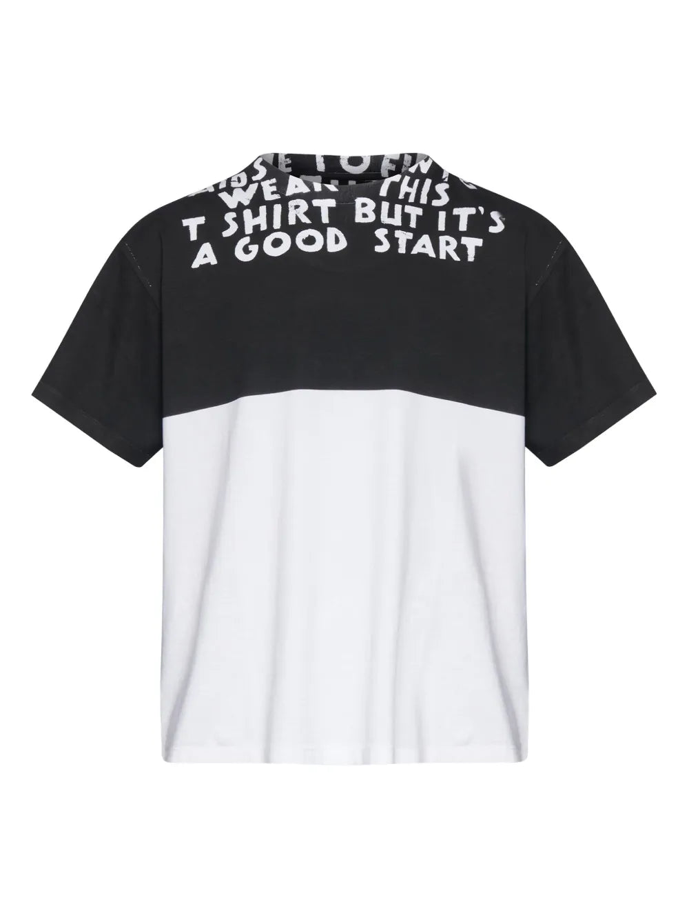 Оригінальна Graphic-Print Panelled T-Shirt Maison margiela – боковий вид
